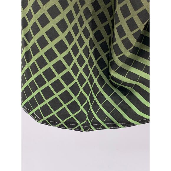 CLOTHIN Men's lack-Green Square Print Pull-On Swim Board Shorts SZ 30 - Picture 9 of 12